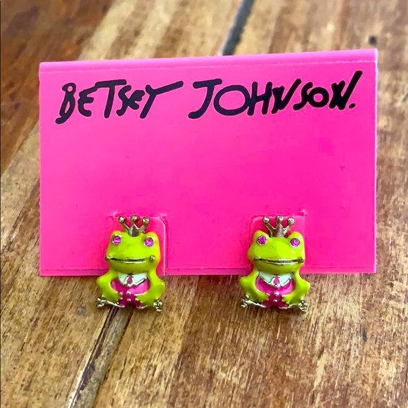Betsey Johnson Jewelry - Betsy Johnson Frog earrings